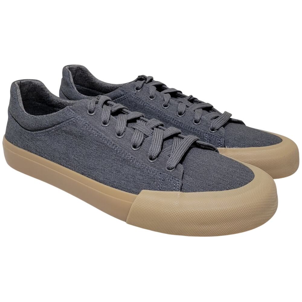 Dockers Men Low Top Skate Sneakers Frisco Size US 10.5M Grey Cotton Fabric